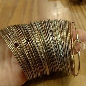 HUGE! lot of 58 metal bracelets! Different styles!